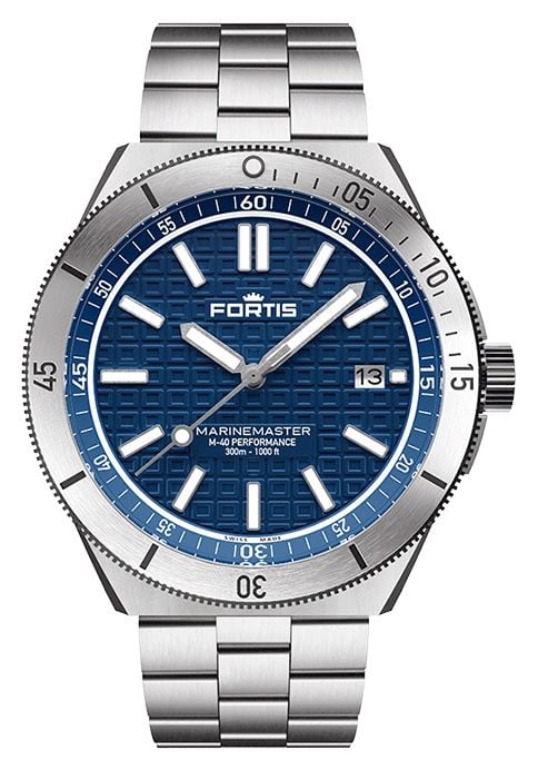 FORTIS Bracelet bloc en acier inoxydable Marinemaster m-40 montre