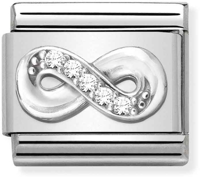 Nomination Classic Infinity Sterling Silver & Steel Charm 330304/41