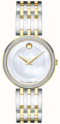 Movado Esperanza | feminino | pulseira bicolor em aço | mostrador em madrepérola 0607085