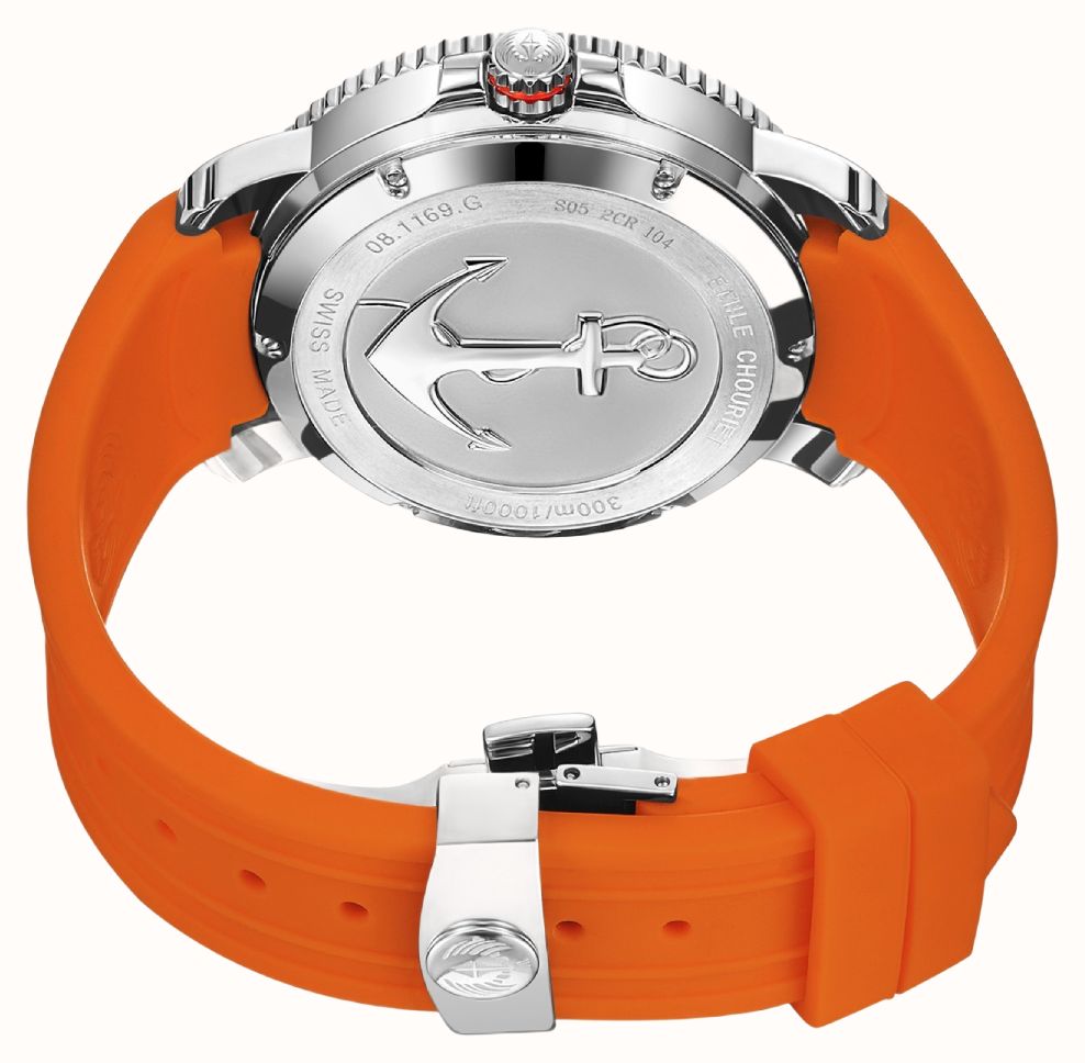 Emile Chouriet Challenger Deep Automatic (42.5mm) Orange Dial / Orange Silicone Strap 08.1169.G.6.AW.F3.8 - widok alternatywny 3