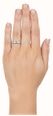 0.52ct Princess Natural Diamond 9ct White Gold Half Eternity Ring LFS1700-W - vue alternative 4