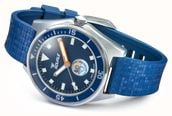 Squale x Galeazzi Artiglio Limited Edition (39.5mm) Pantone 295U Blue Dial / Microfiber Fabric Strap Watch VONDSSGZZBL.MI VONDSSGZBL.MI - alternate view 6