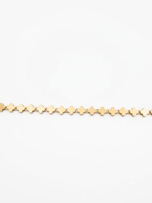 9ct Gold Plain Clover Bracelet J77833