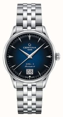 Certina Ds-1 grote date | powermatic 80 | roestvrijstalen armband C0294261104100