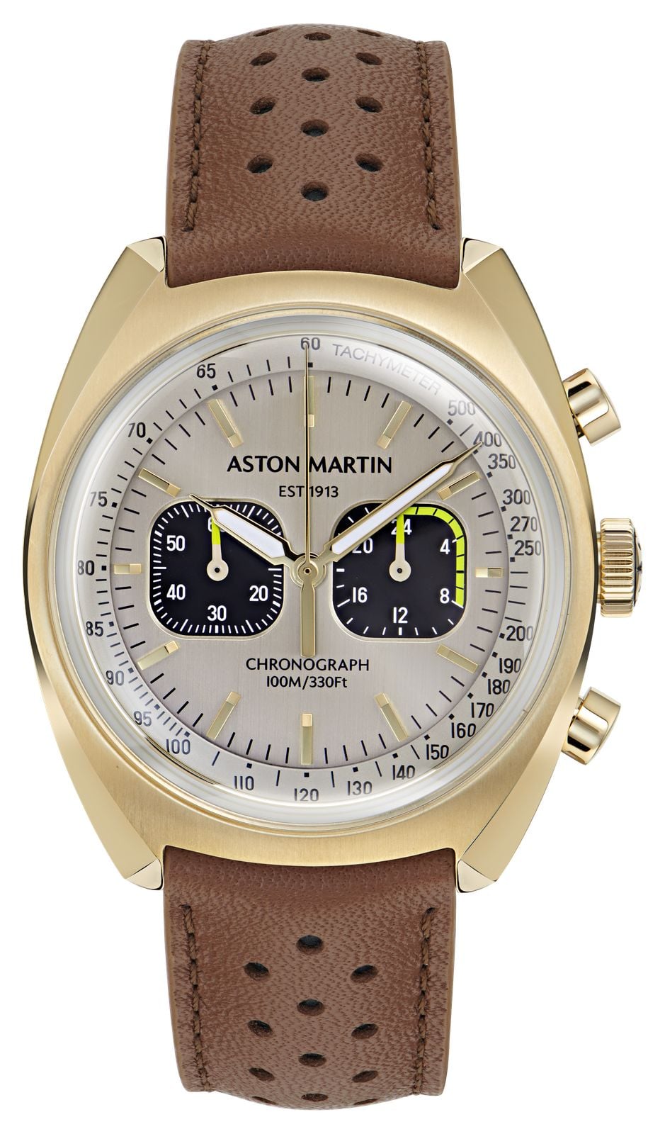 Aston Martin Timeless Quartz Chronograph 43mm Champagne Watch