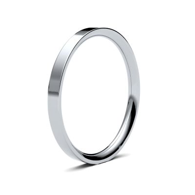 James Moore Wedding Rings | Palladium | 2mm | Medium | Flat Court | AG_2LME-PD