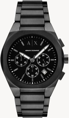 Armani Exchange Men's Chronograph (42mm) Black Dial / Black Stainless Steel Bracelet AX4183