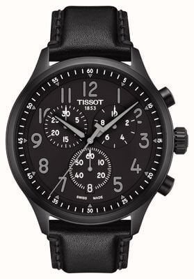 Tissot Черные монохромные часы Chrono XL Vintage Black T1166173605200