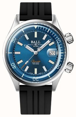 Ball Watch Company Engineer master ii diver chronometer 42mm quadrante blu cinturino in caucciù nero DM2280A-P1C-BER