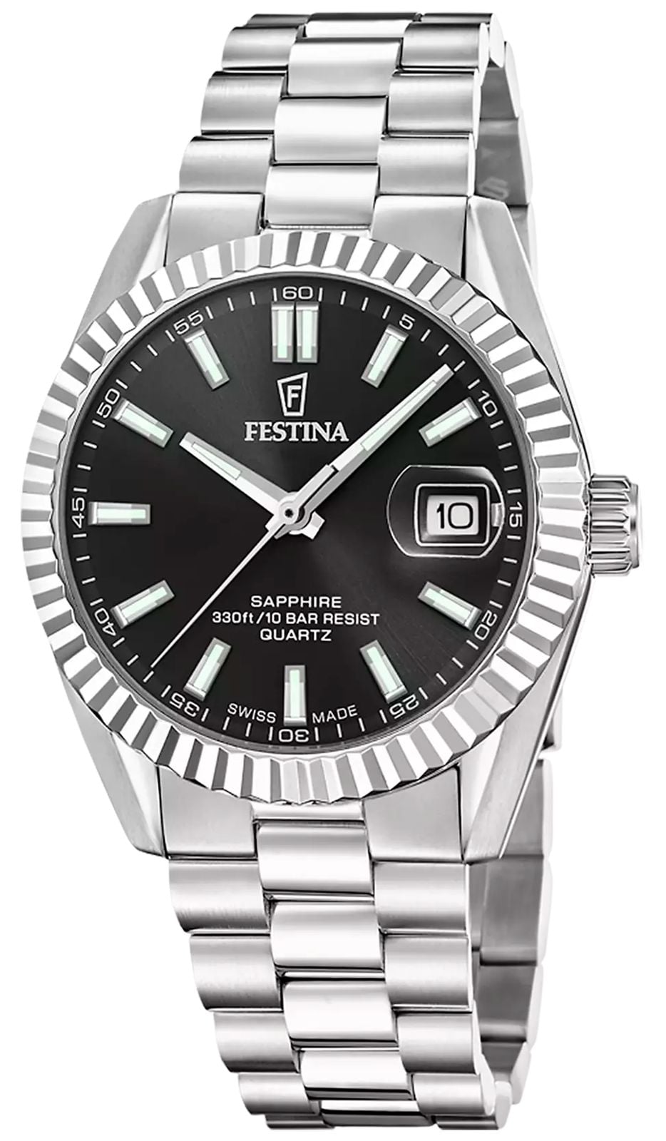 Festina Swiss Made Classic Quartz 40mm Black Dial  Watch