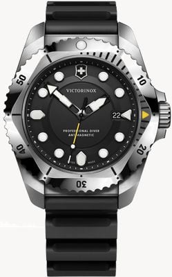 Victorinox Reloj Dive Pro cuarzo (43mm) esfera negra / correa de goma negra 241990