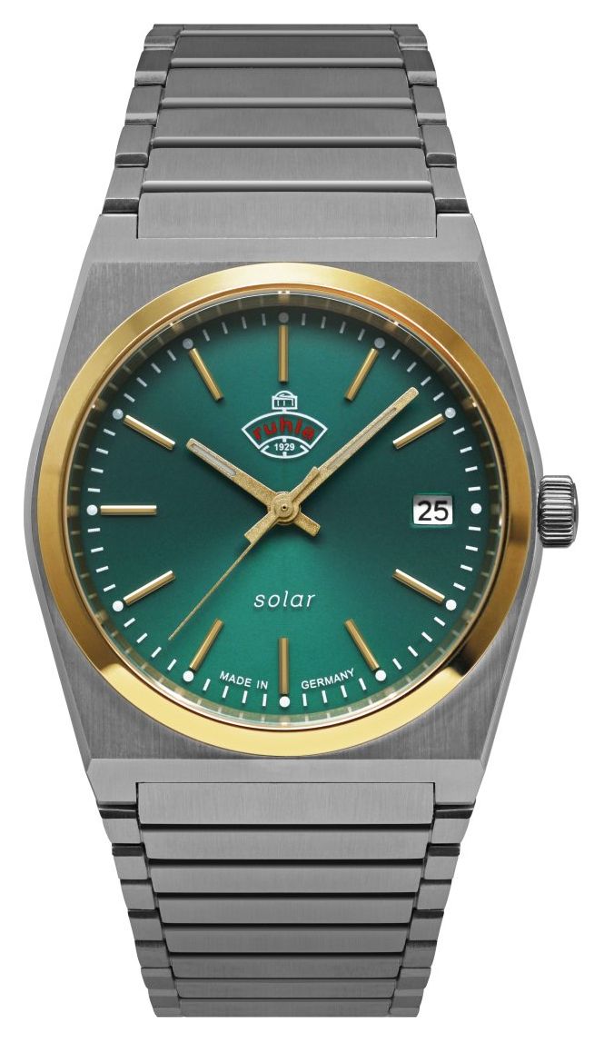 RUHLA Space control xs solar (35 mm) cadran vert foncÃ© / montre