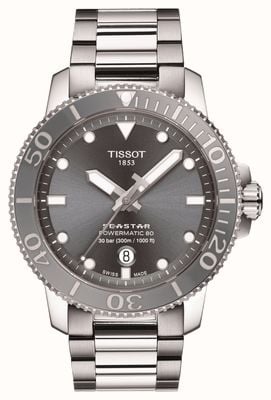 Tissot Seastar 1000 powermatic 80 quadrante grigio T1204071108101