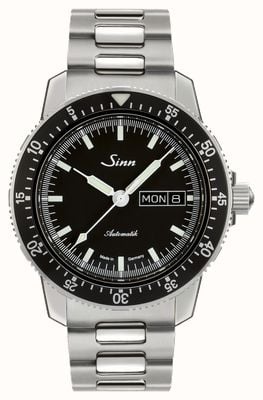 Sinn 104 st sa i, classico orologio da pilota con bracciale a due maglie 104.010-BM1040104S