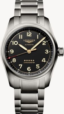 LONGINES Spirit Titan (40 mm) anthrazitfarbenes Zifferblatt / Titanarmband L38101536
