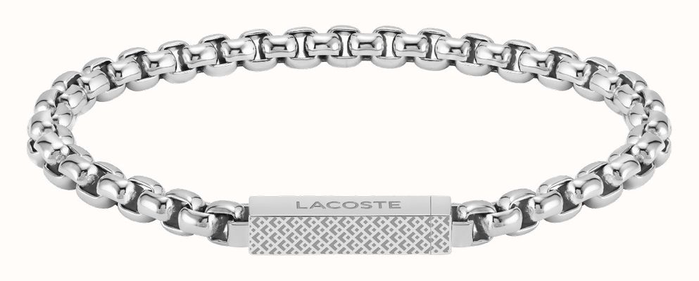 Lacoste Mens L'ESSENTIEL Collection Chain Bracelet 2040123