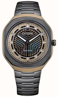 Citizen Eco-drive Photon limited edition (40mm) 'Ink'-wijzerplaat / grijs ion-geplateerde Super Titanium™-armband BJ6569-59X