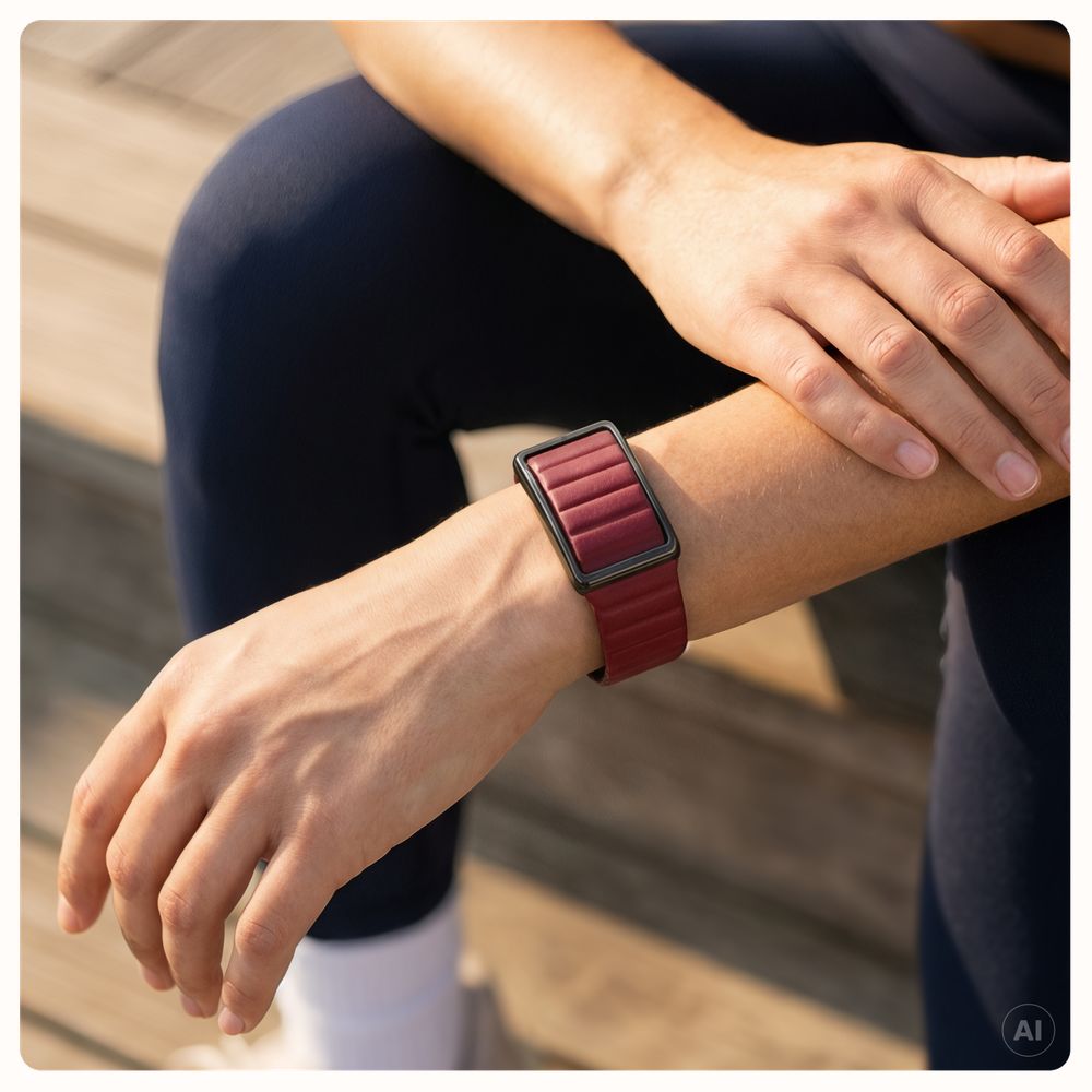Polar Loop Black Cherry Magnetic Silicone - Screen-Free Wearable Health Band & Fitness Tracker Watch 920121267 - альтернативный вид 15