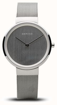 Bering Classico | argento lucido | cinturino in rete 14531-000