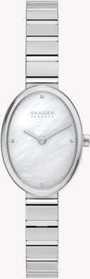 Skagen Anita ovale quarzo (20mm) quadrante madreperla / bracciale acciaio inossidabile SKW3182