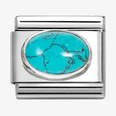 Nomination Classic Veined Turquoise Stone Charm 330510/49