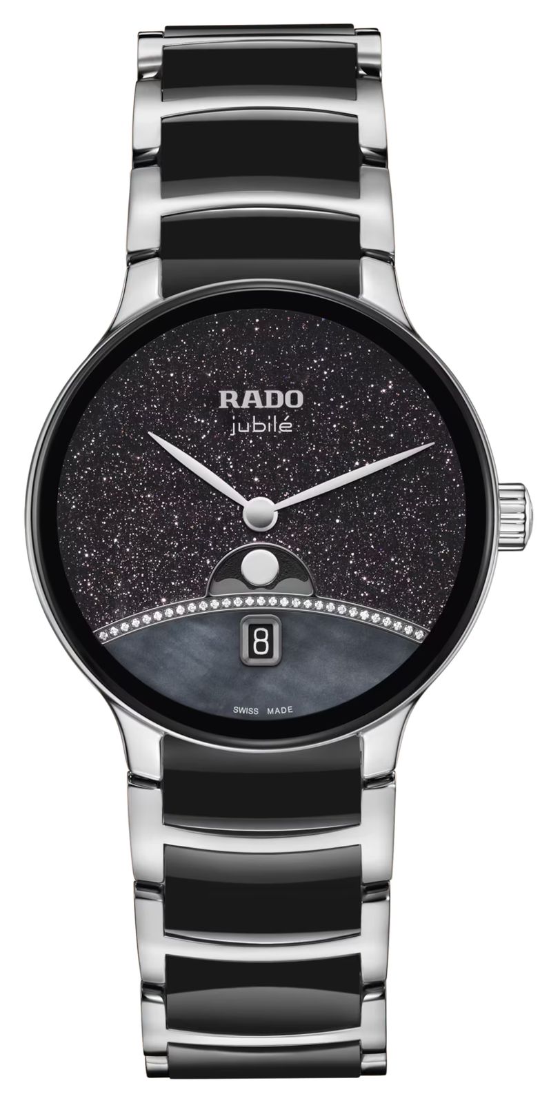 RADO Ãdition limitÃ©e Centrix phase de lune (35 mm), cadran montre