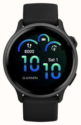 Garmin Vívoactive 6 AMOLED Health & Fitness GPS Smartwatch - Slate with Black Band 010-02985-00