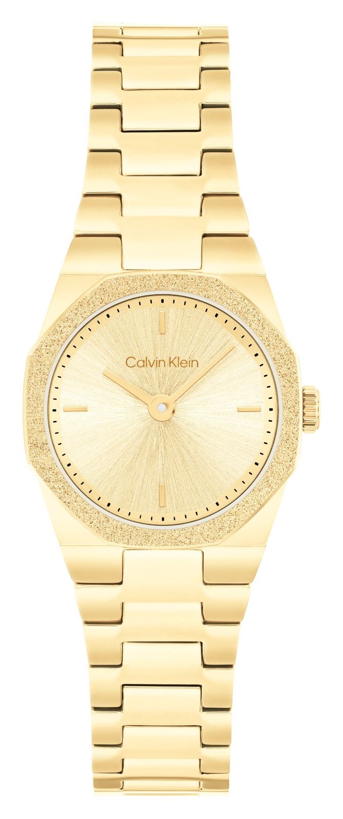Calvin Klein ÃlÃ©gance gÃ©omÃ©trique (23 mm) cadran dor montre