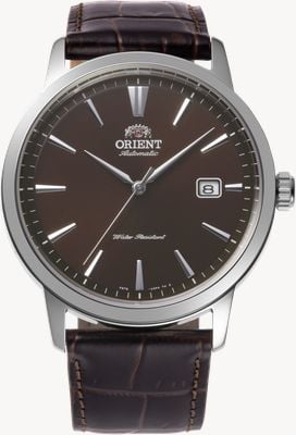 Orient European Exclusive Automatic (41.6mm) Brown Dial / Dark Brown Leather Strap RA-AC0F17Y30B