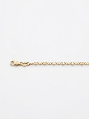 9ct Yellow Gold Semi Solid Marina Link 2.60mm 16" Chain HMAR-260-9Y-16