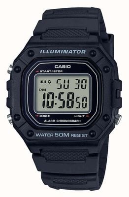 Casio Cyfrowy zegarek z serii Illuminator w-218 W-218H-1AVEF
