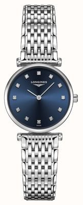 LONGINES Femme | la grande classique | cadran bleu diamant | acier inoxydable L42094976
