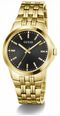 Guess Men's Archie Black Sunray Dial Gold-Tone Stainless Steel Bracelet GW1121G2 - vista alternativa 2