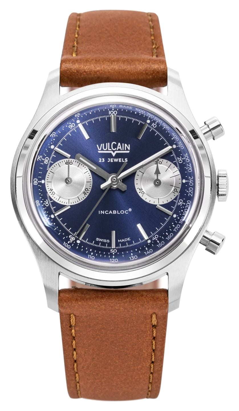 Vulcain chronographe annÃ©es 70 remontage manuel (38 montre