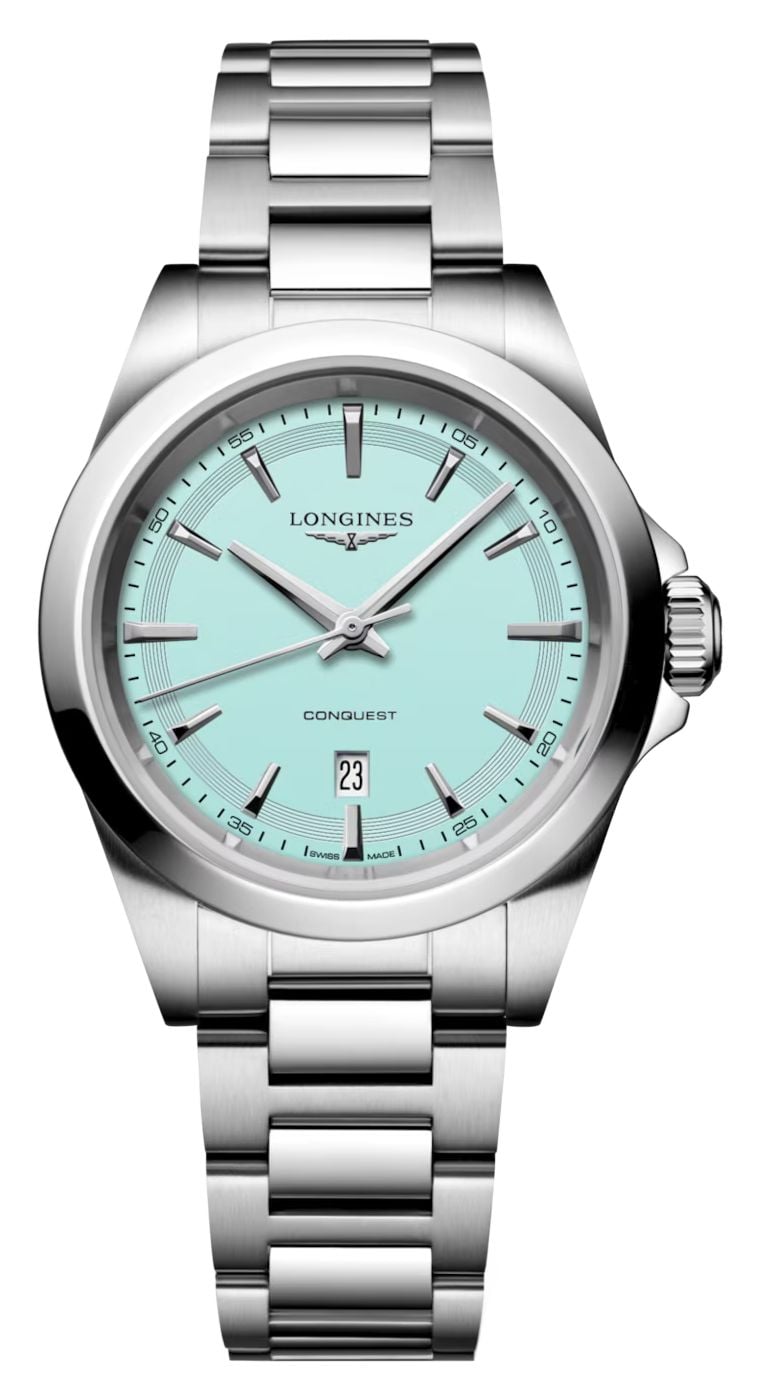 LONGINES Conquest Ã  quartz (30 mm), cadran bleu montre