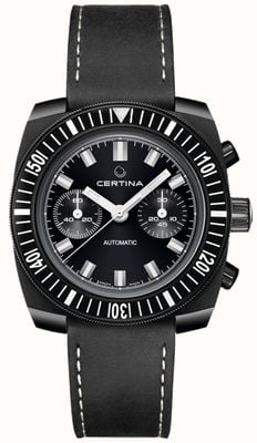 Certina Ds chronograaf 1968 powermatic automatisch horloge met zwarte wijzerplaat C0404623604100