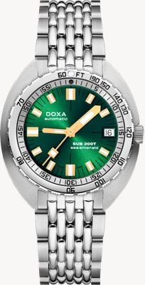 DOXA SUB 200T Sea Emerald (39mm) Green Sunray Dial / Stainless Steel Rice-Grain Bracelet 804.10.131S.10