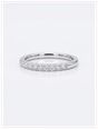0.33ct Round Brilliant Natural Diamond Platinum Half Eternity Ring HET100161/P - alternate view 2