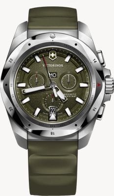 Victorinox I.n.o.x. Chrono (43mm) esfera verde / correa de goma verde 242081
