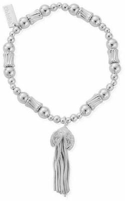 ChloBo Corrugated Twist Tassel Of Joy Bracelet SBTRC3454