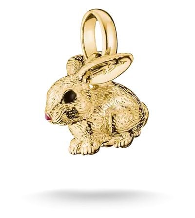 Thomas Sabo Charming Connect 18ct Gold Plated Rabbit Charm Jewellery