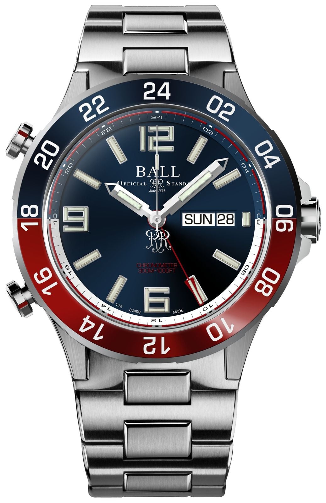 Ball Watch Company Roadmaster marine gmt (42 mm) cadran bleu montre