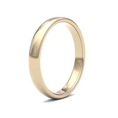 James Moore Wedding Rings | 9ct Yellow Gold | 2.5mm | Medium | Premium Court | AG_2.5LMP-9Y
