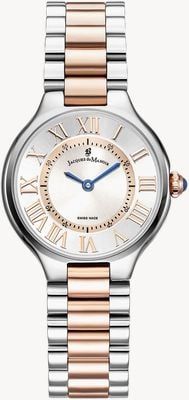 Jacques Du Manoir Celine Two-Hand Quartz (29mm) Silver Sunray Dial / Two-Tone Stainless Steel Bracelet JWL06003