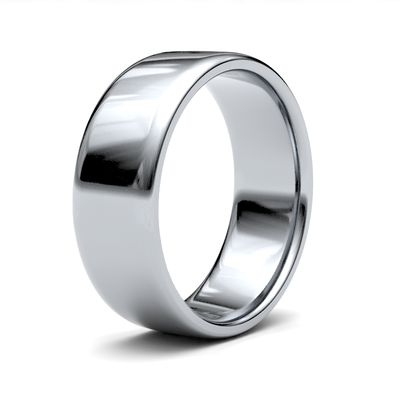James Moore Wedding Rings | Palladium 500 | 7mm | Light | Soft Court | AG_7GLS-PD5