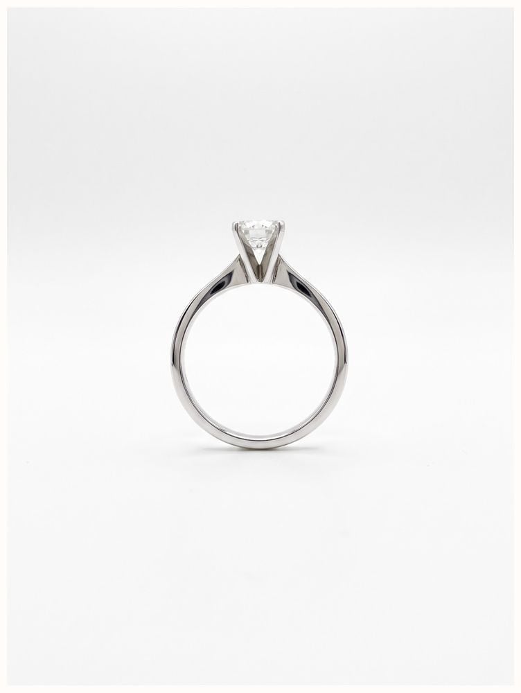 Plat Single Stone 0.60ct Dia Ring J28302 - альтернативный вид 3
