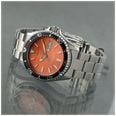 Orient Men's Automatic Dive Mako Kamasu Orange Sunburst Dial Stainless Steel Bracelet Sapphire Crystal RA-AA0826Y39B - vue alternative 3