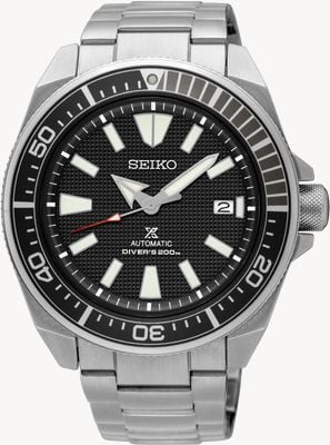 Seiko Prospex Samurai Cadran à motifs Couronne vissée Inox SRPB51K1 SRPF03K1