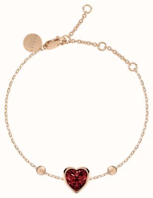 Radley Jewellery Esher Street Bracelet | Red Stone Charm | Rose Gold Tone RYJ3194