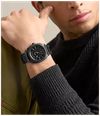 Fossil Machine 41 mm Three-Hand Date Black Stainless Steel Watch FS6186 - 备用视图 2